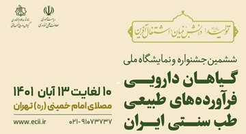ششمین جشنواره و نمایشگاه ملی گیاهان دارویی، فرآورده‌های طبیعی و طب سنتی ایران